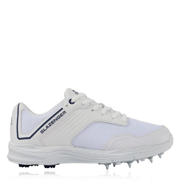 White/Navy - Slazenger - V Series Junior Cricket Shoes