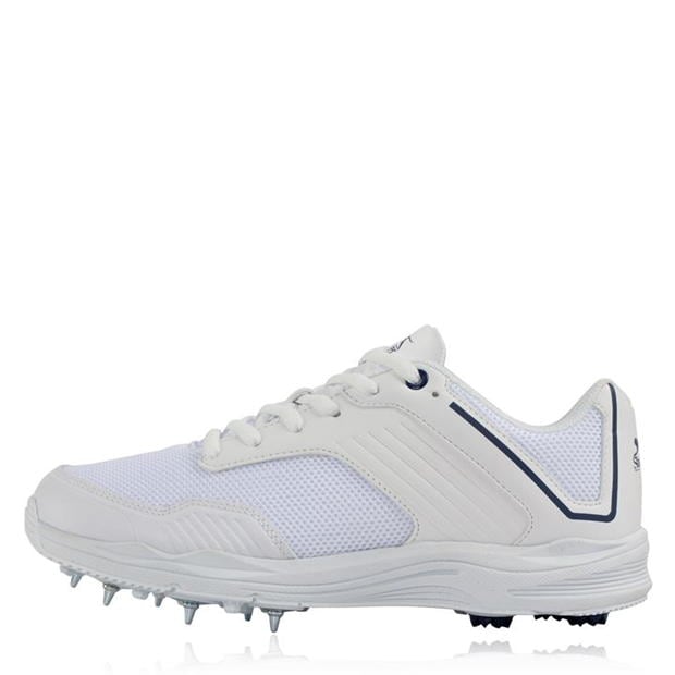 White/Navy - Slazenger - V Series Junior Cricket Shoes