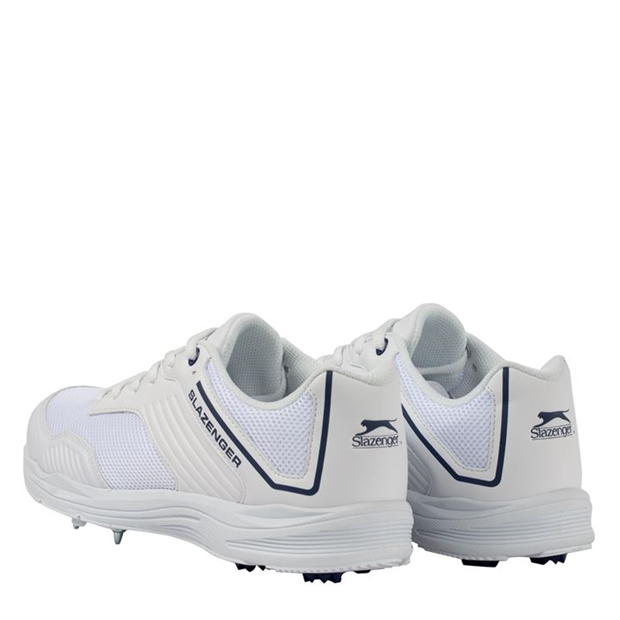 White/Navy - Slazenger - V Series Junior Cricket Shoes