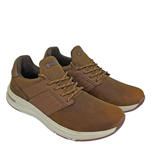 Brown - Slazenger - Curve Support Leather Trainers