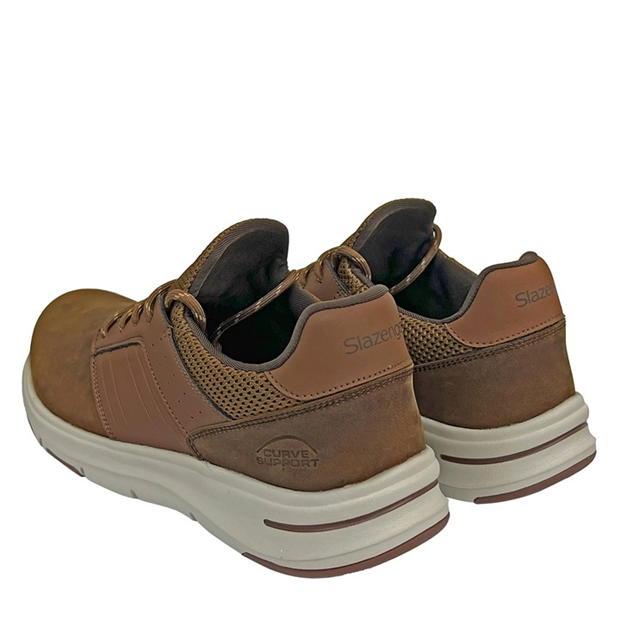 Brown - Slazenger - Curve Support Leather Trainers