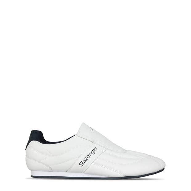 White/Navy - Slazenger - Warrior Mens Trainers