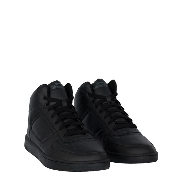 Black/Black - Slazenger - Tower Hi Top Trainers Mens