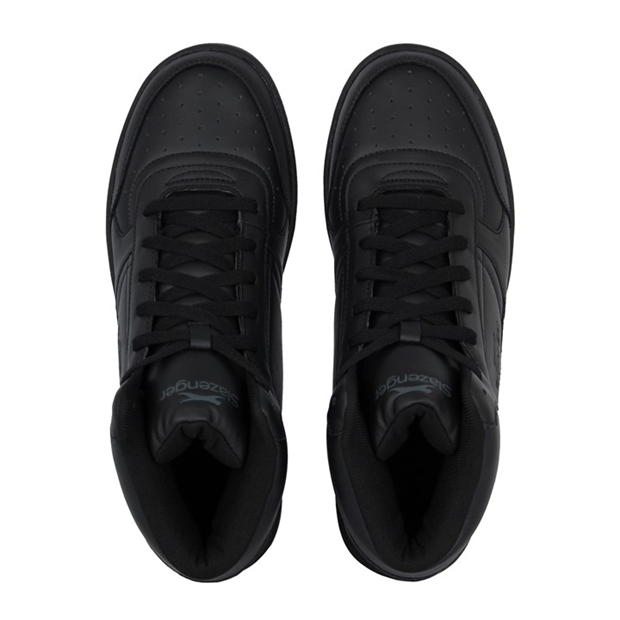 Black/Black - Slazenger - Tower Hi Top Trainers Mens