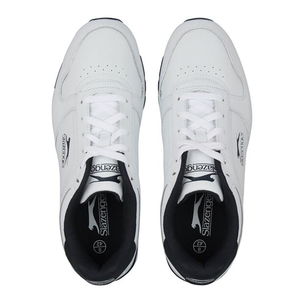 White/Navy - Slazenger - Classic Mens Trainers