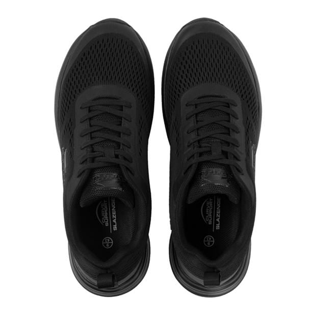 Black/Black - Slazenger - Curve Support E-Mesh Trainers Mens