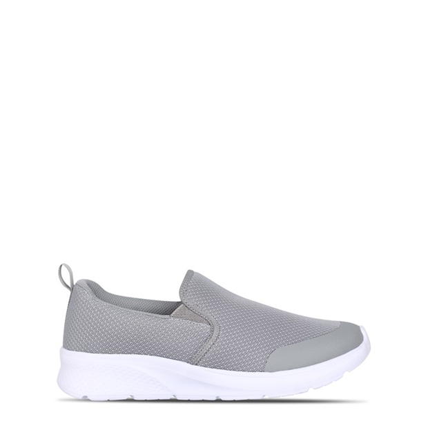 Grey/White - Slazenger - Zeal Mens Slip On Shoes