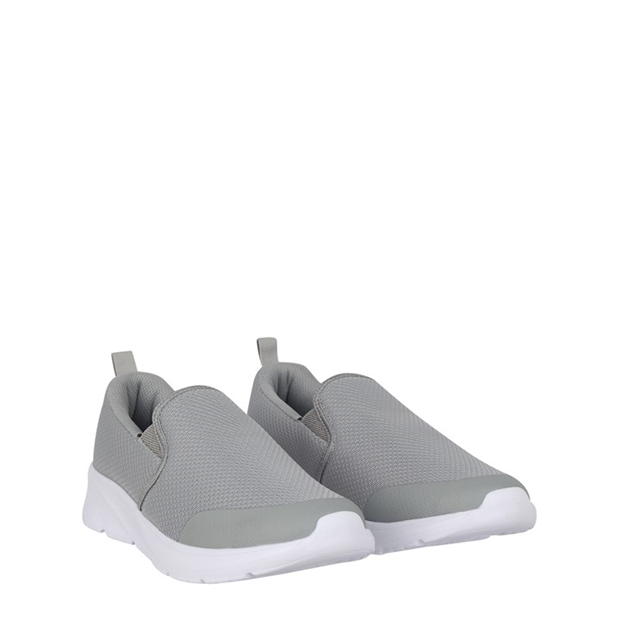 Grey/White - Slazenger - Zeal Mens Slip On Shoes