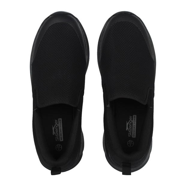 Black/Black - Slazenger - Zeal Mens Slip On Shoes