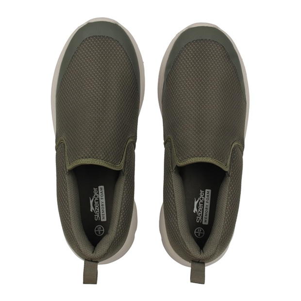 Burnt Olive - Slazenger - Zeal Mens Slip On Shoes