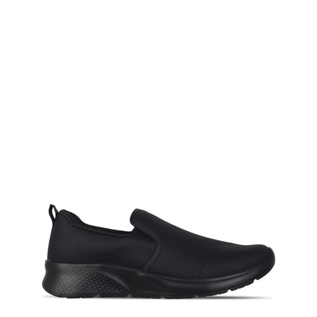 Black Lth - Slazenger - Zeal Mens Slip On Shoes