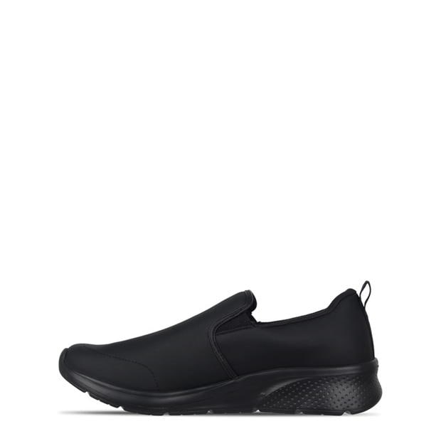 Black Lth - Slazenger - Zeal Mens Slip On Shoes