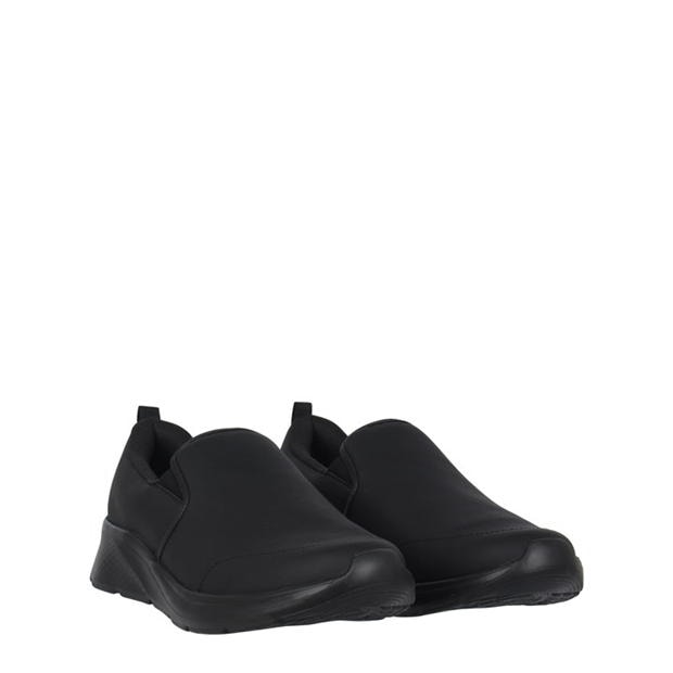 Black Lth - Slazenger - Zeal Mens Slip On Shoes