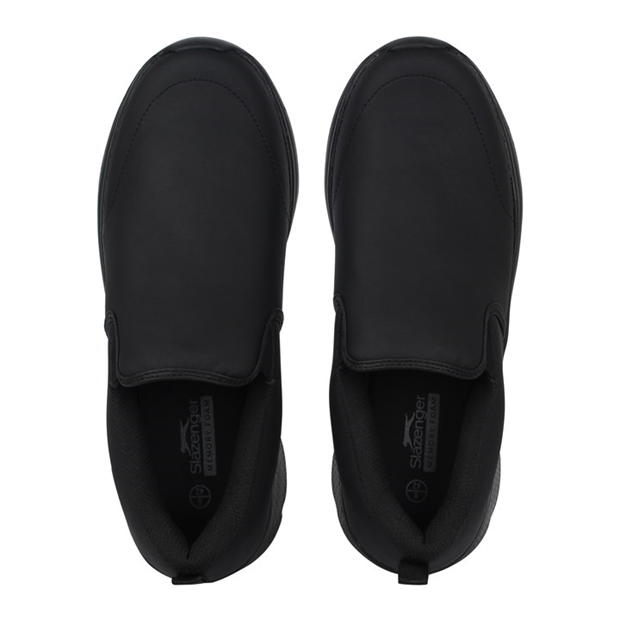 Black Lth - Slazenger - Zeal Mens Slip On Shoes