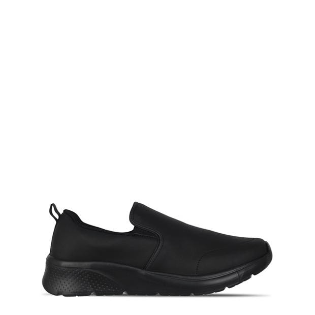 Black Lth - Slazenger - Zeal Mens Slip On Shoes