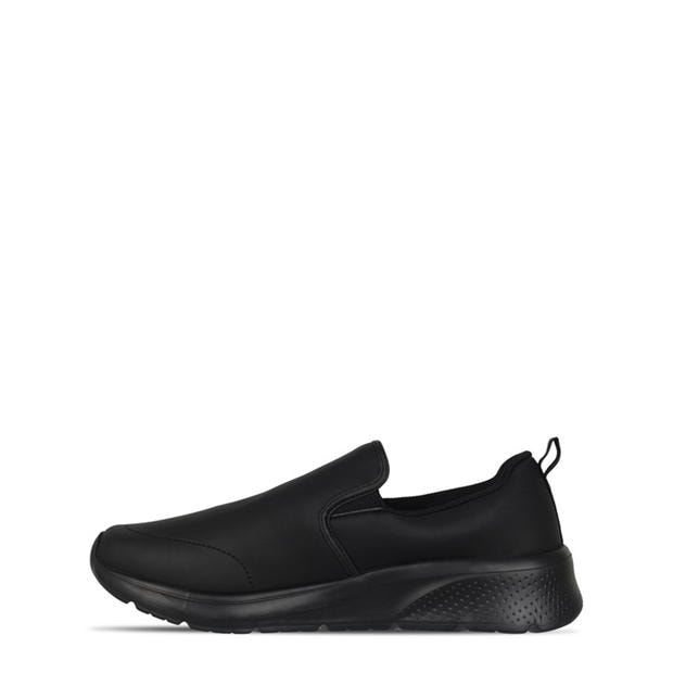 Black Lth - Slazenger - Zeal Mens Slip On Shoes