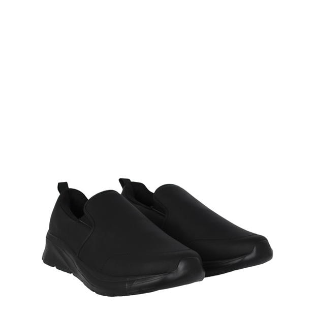 Black Lth - Slazenger - Zeal Mens Slip On Shoes