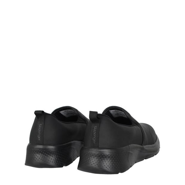 Black Lth - Slazenger - Zeal Mens Slip On Shoes