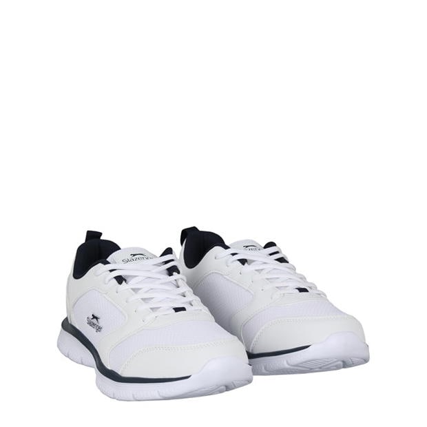 White/Navy - Slazenger - Force Mesh Mens Trainers