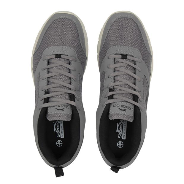 Grey/Black - Slazenger - Force Mesh Mens Trainers