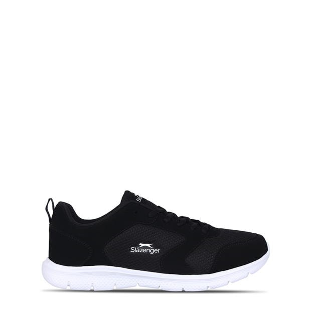 Black/White - Slazenger - Force Mesh Mens Trainers