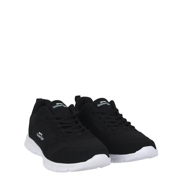 Black/White - Slazenger - Force Mesh Mens Trainers