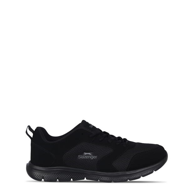 Black/Black - Slazenger - Force Mesh Mens Trainers