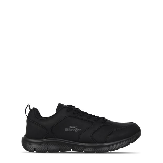 Black Lth - Slazenger - Force Mesh Mens Trainers