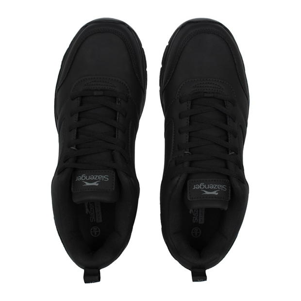 Black Lth - Slazenger - Force Mesh Mens Trainers