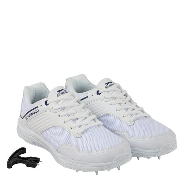 White/Navy - Slazenger - V Series Cricket Shoes