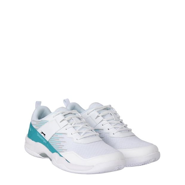 Wht/Aqua - Slazenger - Baseline Ld34