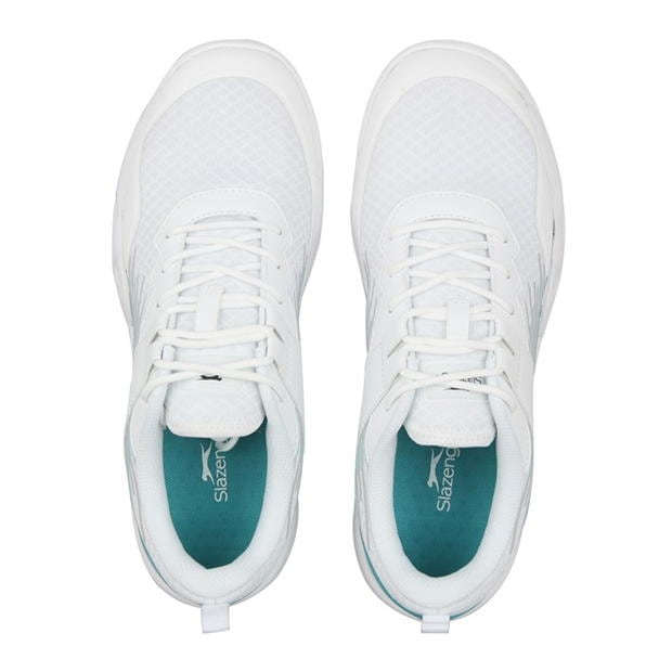 Wht/Aqua - Slazenger - Baseline Ld34