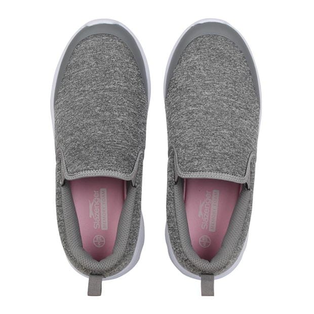 GreyMarl/White - Slazenger - Zeal Womens Slip On Shoes