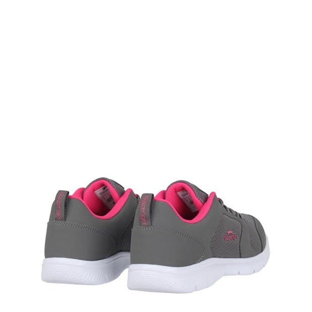 Charcoal/Pink - Slazenger - Force Mesh Womens Trainers