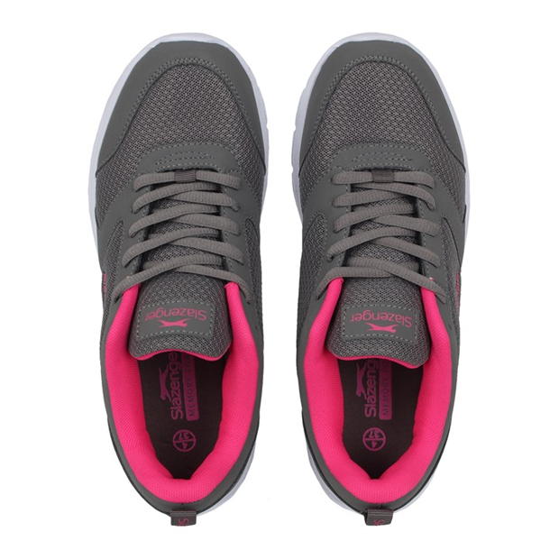Charcoal/Pink - Slazenger - Force Mesh Womens Trainers