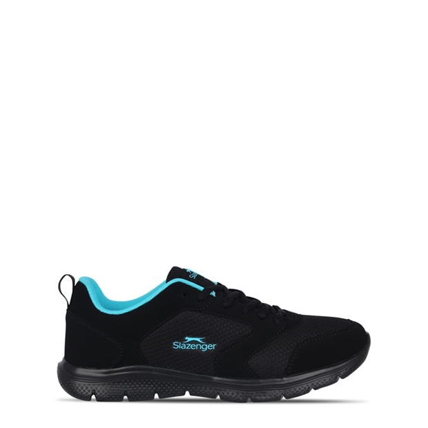 Black/Blue - Slazenger - Force Mesh Womens Trainers