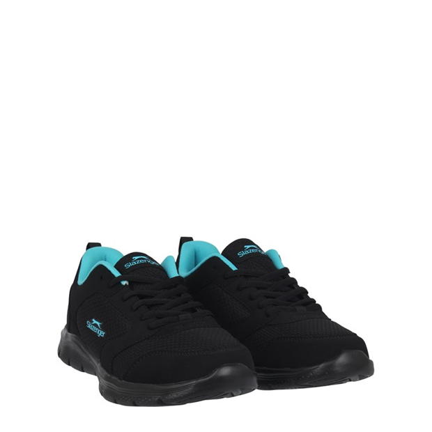 Black/Blue - Slazenger - Force Mesh Womens Trainers
