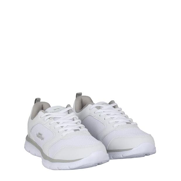 White/Grey - Slazenger - Force Mesh Womens Trainers
