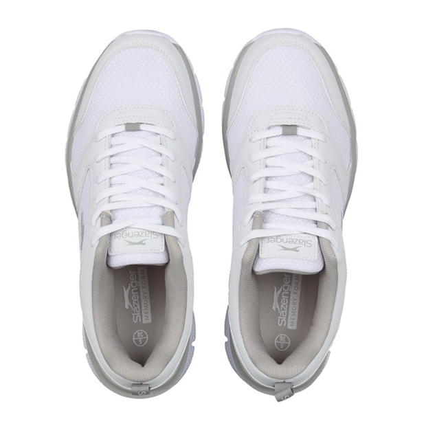 White/Grey - Slazenger - Force Mesh Womens Trainers
