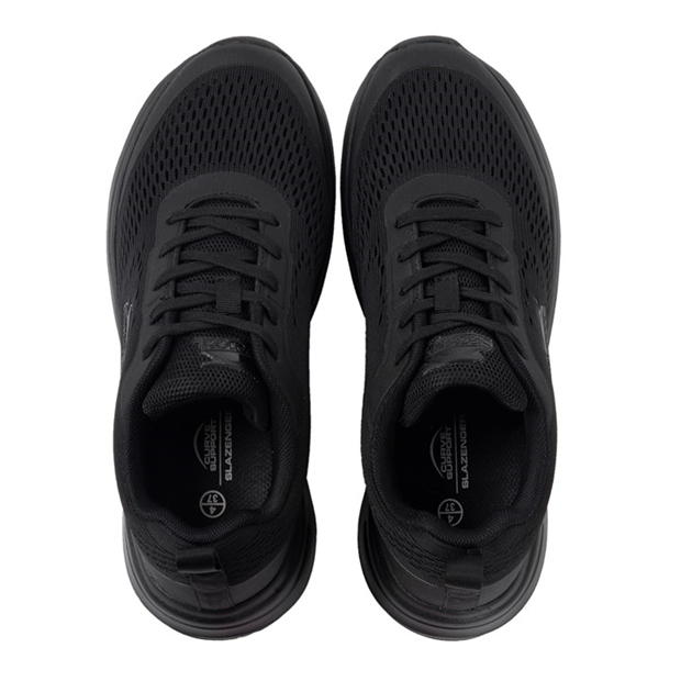 Black/Black - Slazenger - Curve Support E-Mesh Trainers Ladies