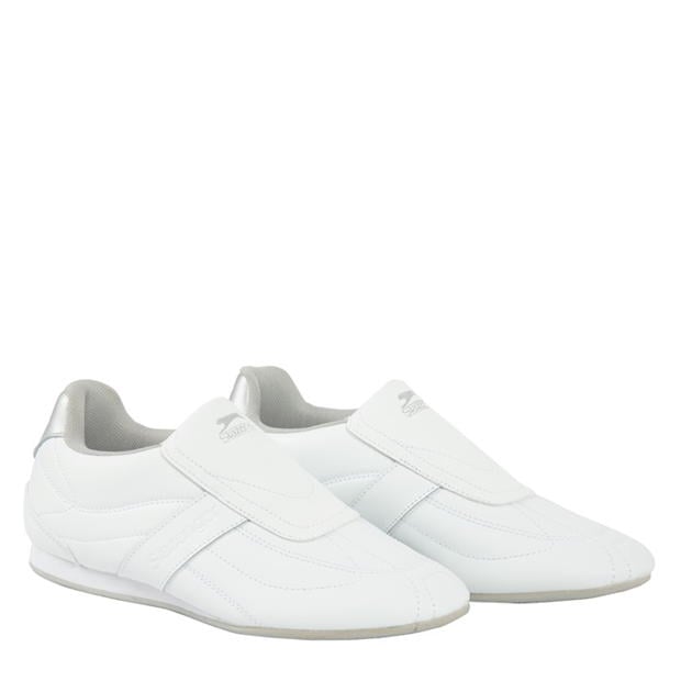 White/Silver - Slazenger - Warrior Ladies Trainers