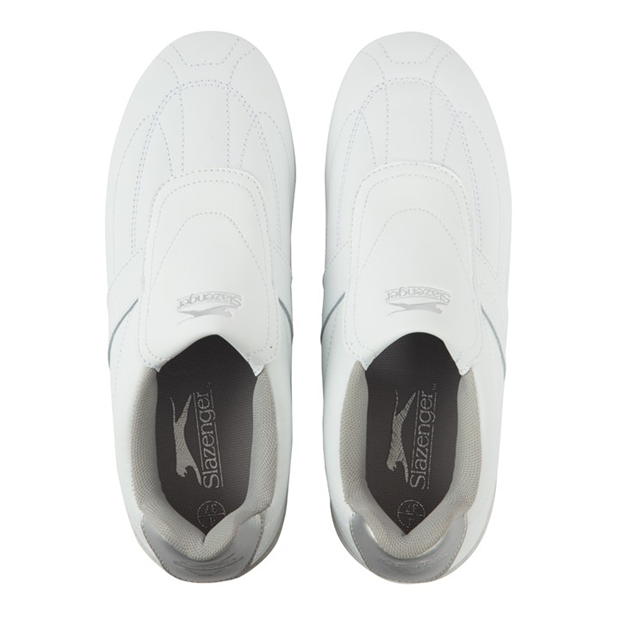 White/Silver - Slazenger - Warrior Ladies Trainers