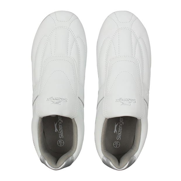 White/Silver - Slazenger - Warrior Ladies Trainers