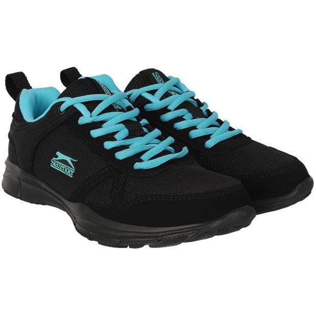 Black/Blue - Slazenger - Force Mesh Running Shoes Ladies