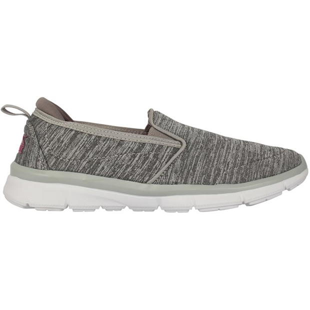 GreyMarl/White - Slazenger - Zeal Slip On Ladies Shoes