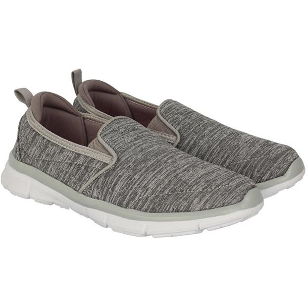 GreyMarl/White - Slazenger - Zeal Slip On Ladies Shoes