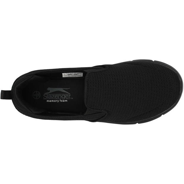 Black Mesh - Slazenger - Zeal Slip On Ladies Shoes