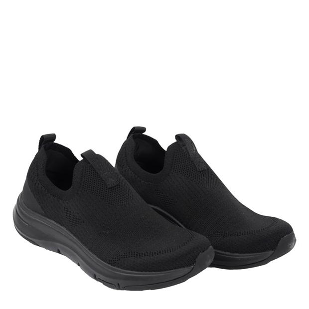 Black - Slazenger - Curve Support Sock Trainers Ladies