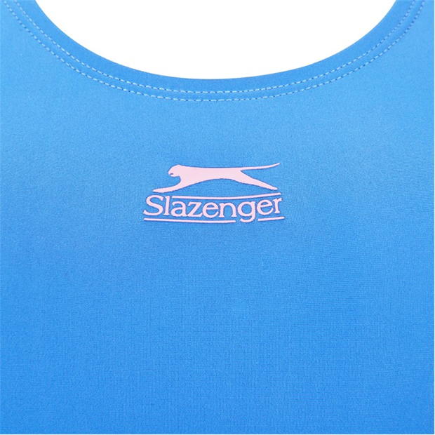 Blue/Purple - Slazenger - Splice Racerback Swimsuit Womens