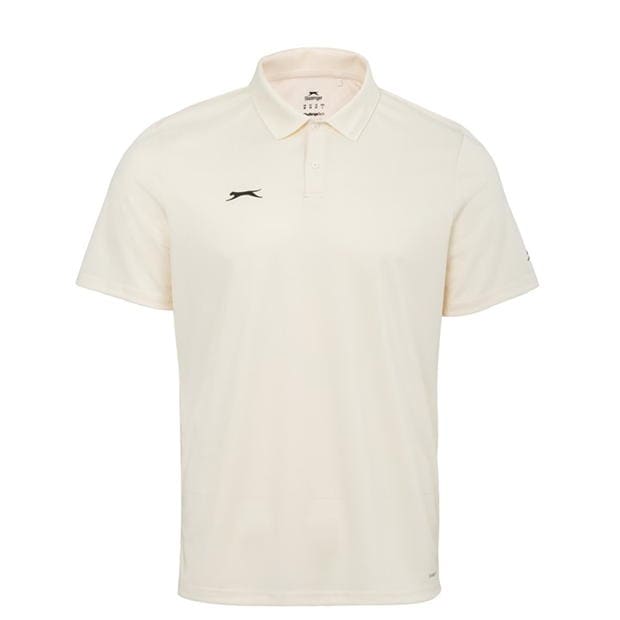 Cream - Slazenger - Short Sleeve Cricket Shirt Mens